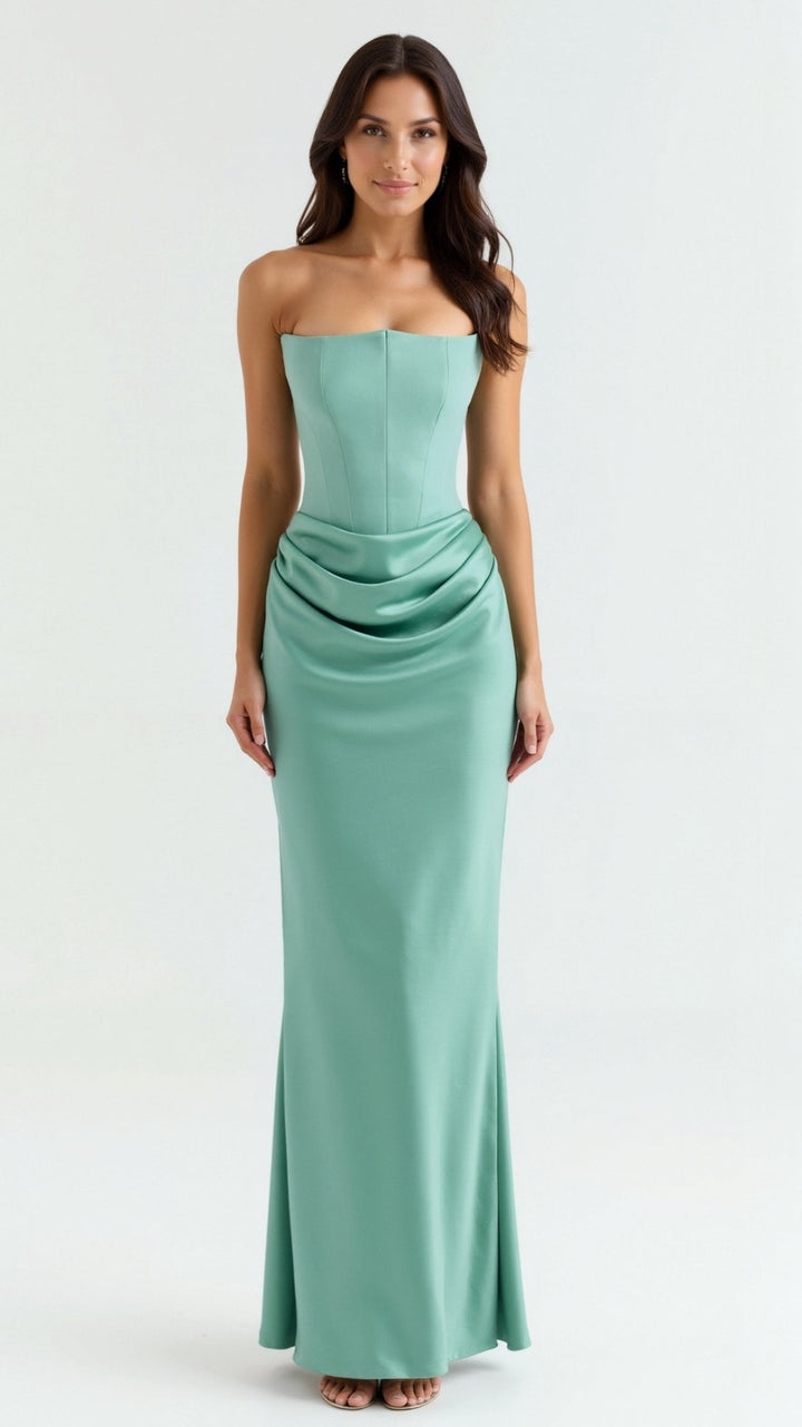 Alice | Women Wedding Guest Column Maxi Dress - Elle Zürich