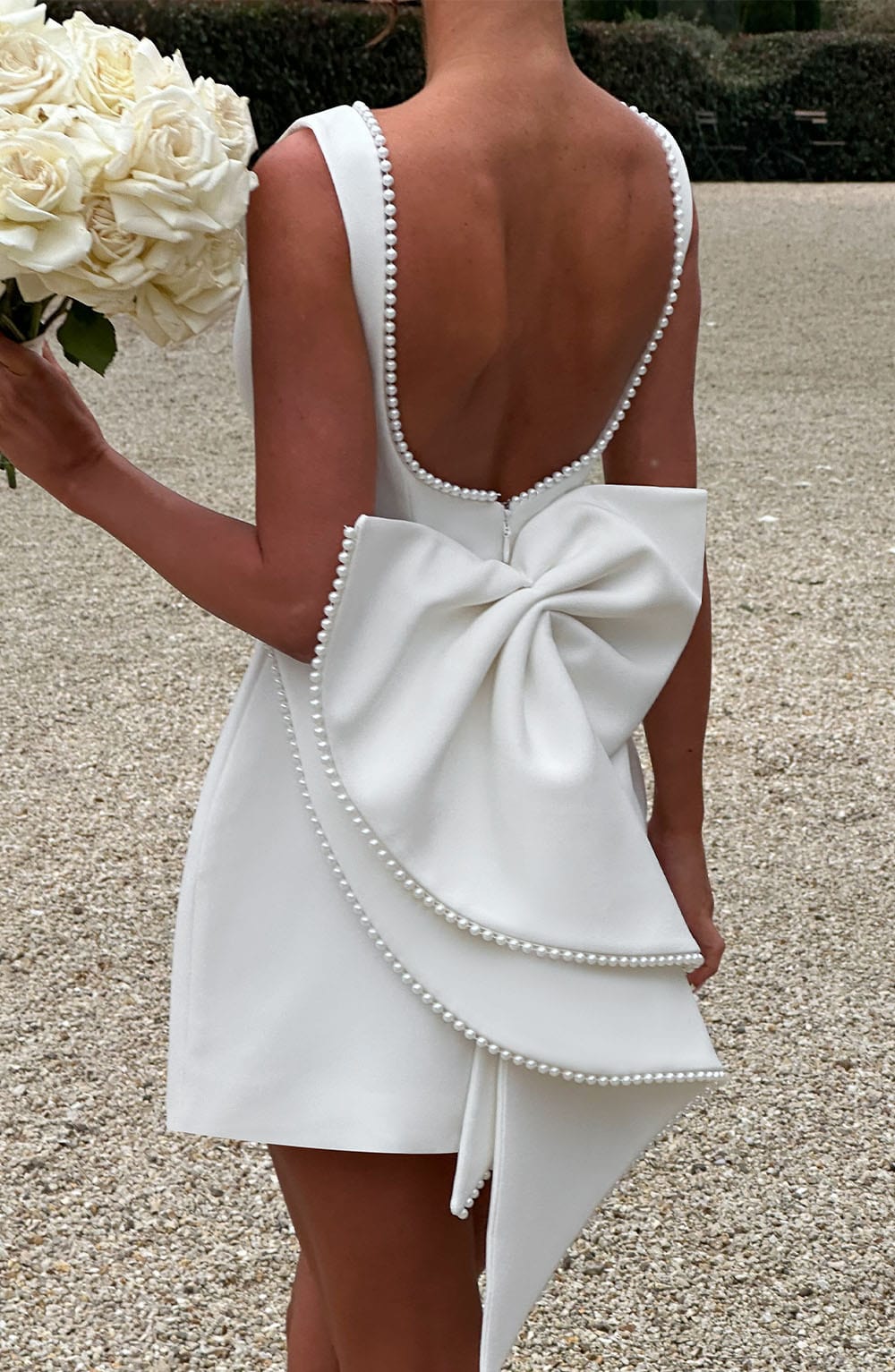 Amber | Women Wedding Guest Structured Mini Dress - Elle Zürich
