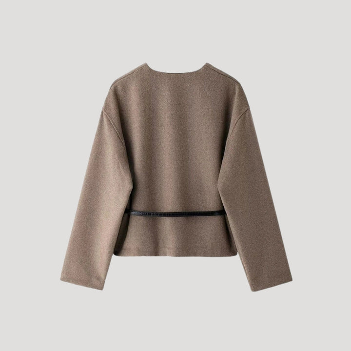 Elke | Damen Frühlings Wickeljacke mit Gürtel - Elle Zürich