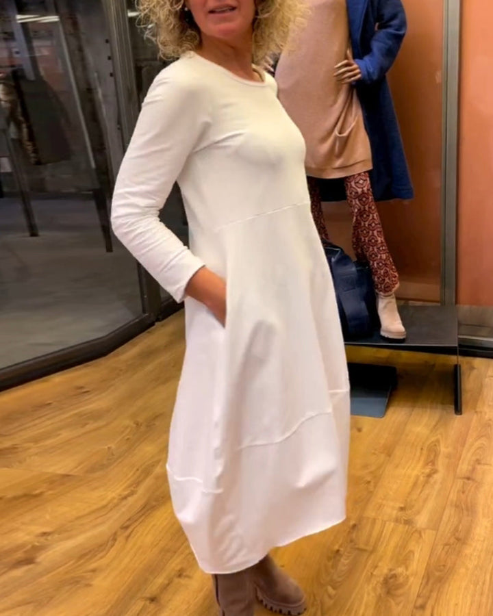 Clara | Elegantes Midikleid mit praktischen Taschen - Elle Zürich