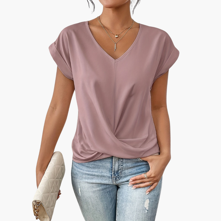 Nadine | Lässiges T-Shirt für Damen mit Herz-Ausschnitt - Elle Zürich