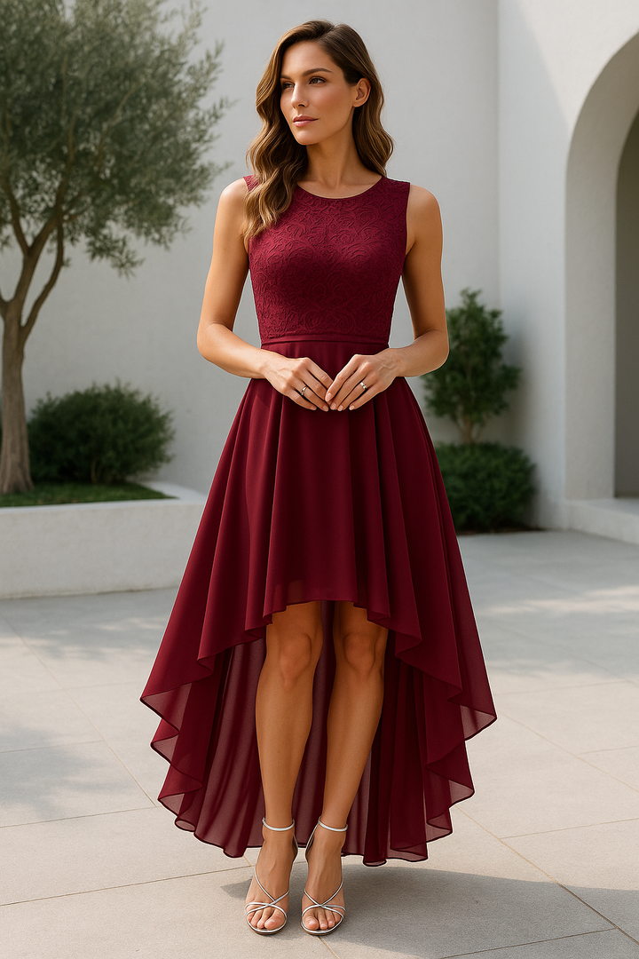 Alexis | Women Wedding Guest High Low Dress - Elle Zürich