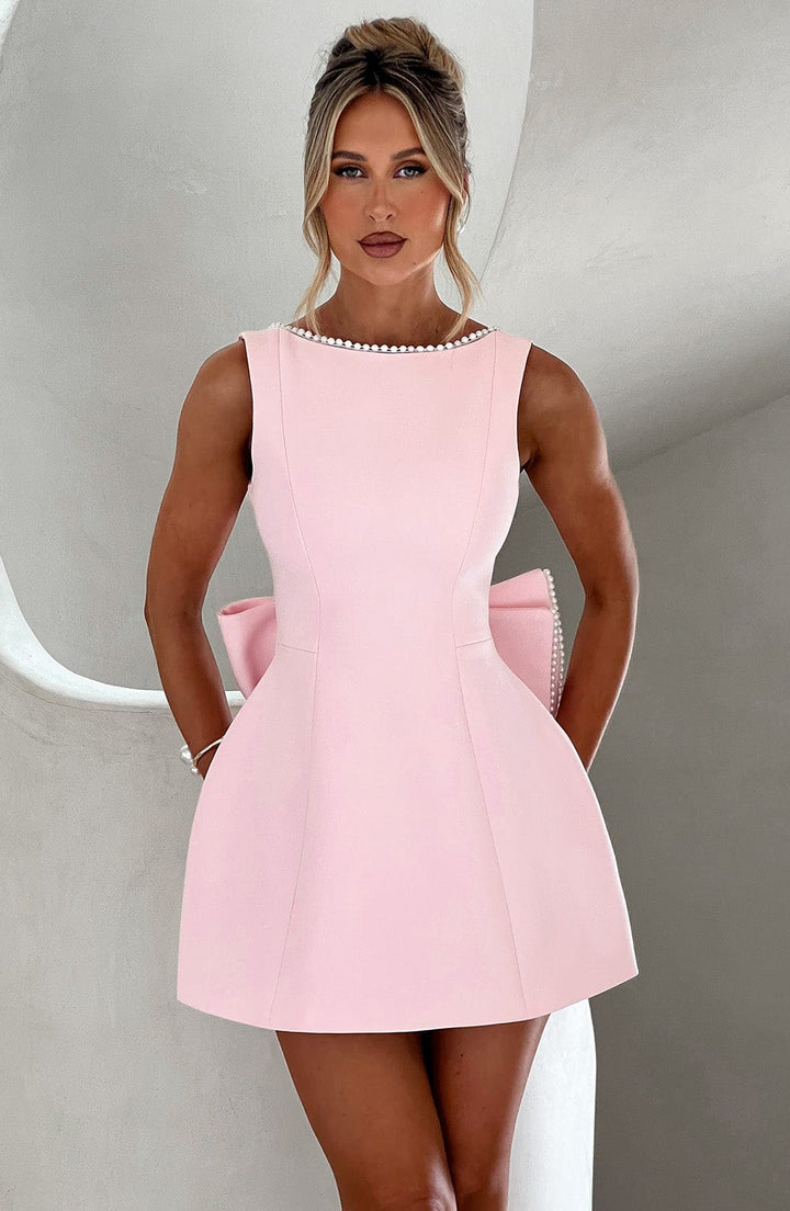 Amber | Women Wedding Guest Structured Mini Dress - Elle Zürich
