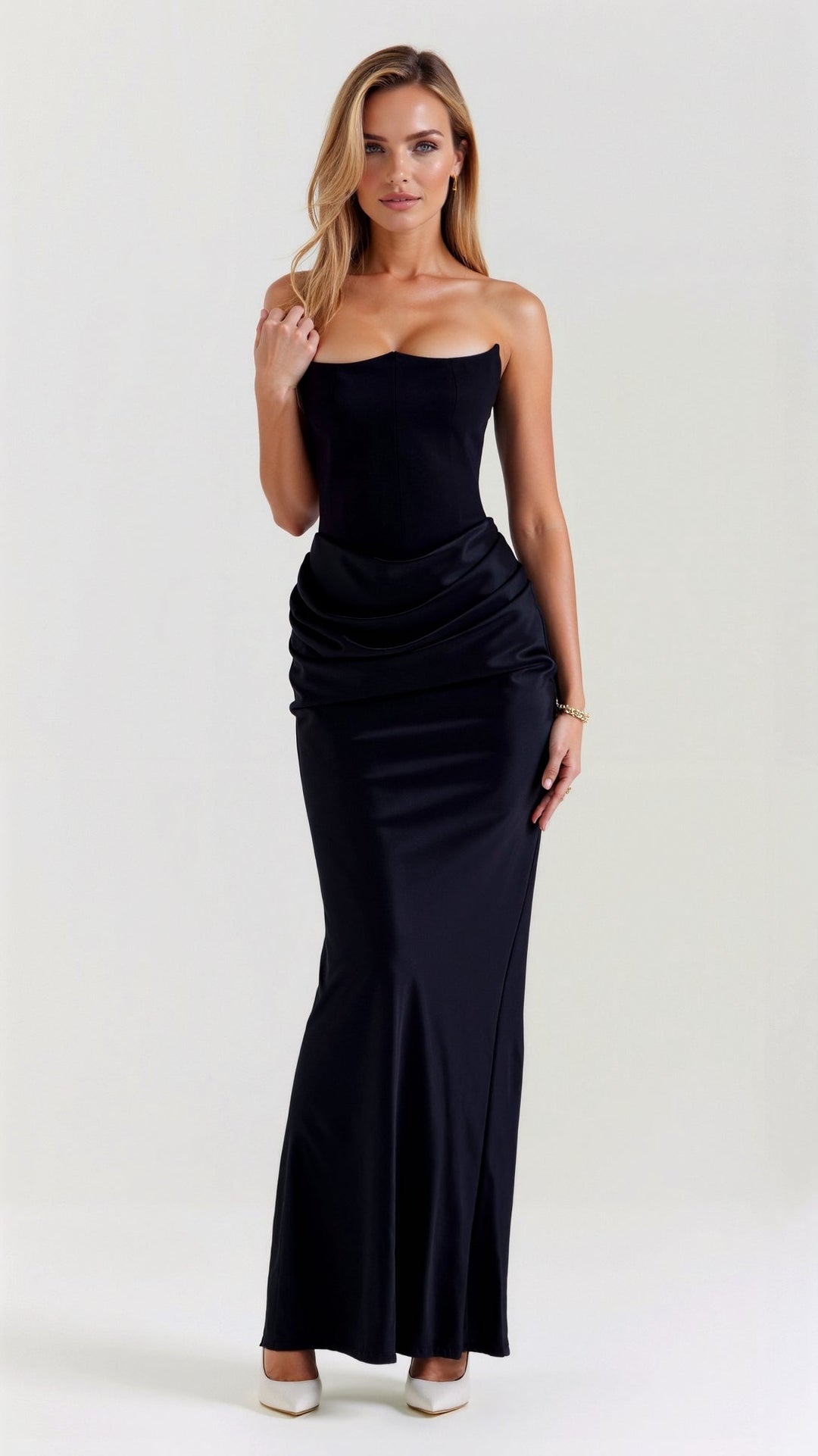 Alice | Women Wedding Guest Column Maxi Dress - Elle Zürich