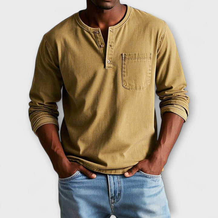 Fabian | Herren Freizeit Langarm Hemd mit Knöpfen - Elle Zürich