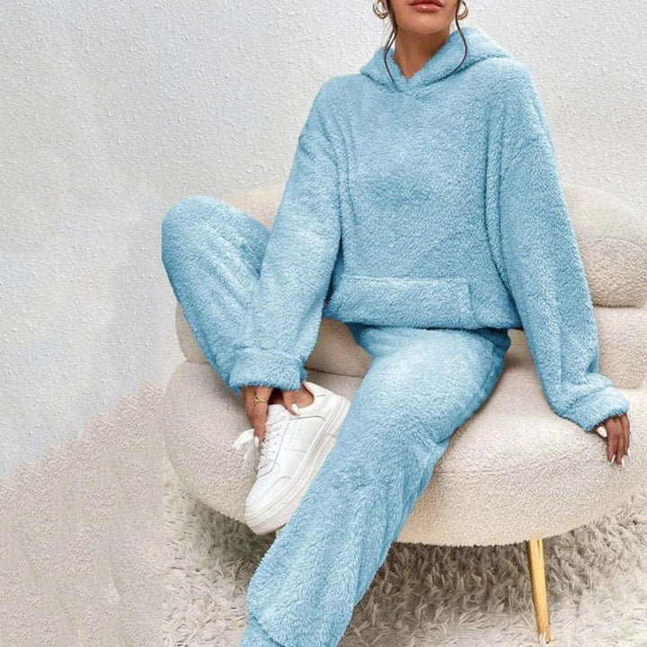 Tamara | Damen Frühlings Cozy Kapuzen-Loungewear-Set - Elle Zürich