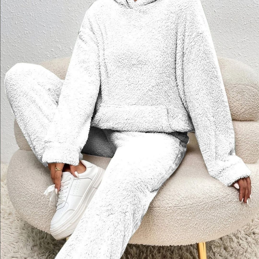 Tamara | Damen Frühlings Cozy Kapuzen-Loungewear-Set - Elle Zürich