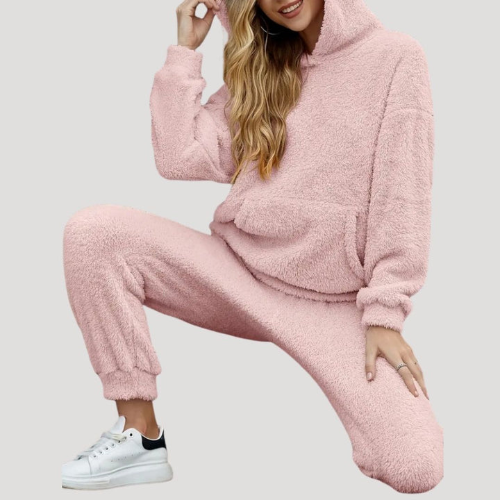 Tamara | Damen Frühlings Cozy Kapuzen-Loungewear-Set - Elle Zürich