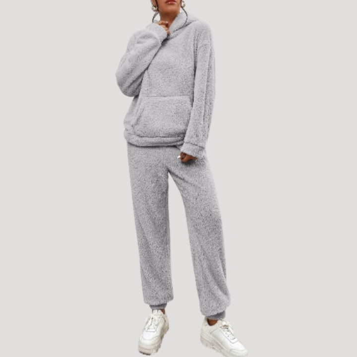 Tamara | Damen Frühlings Cozy Kapuzen-Loungewear-Set - Elle Zürich