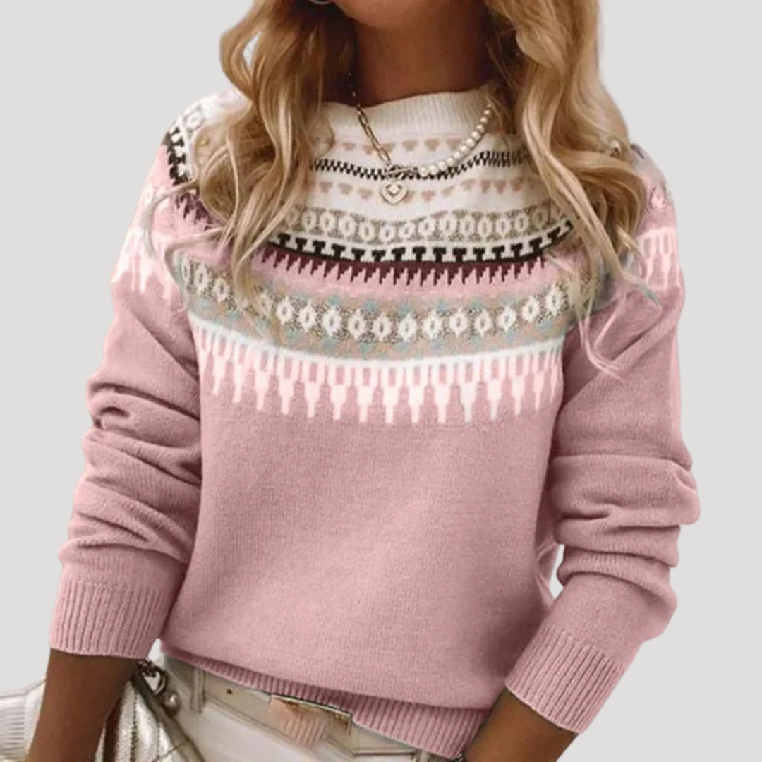Victoria | Damen Frühlings Fair-Isle-Strickpullover - Elle Zürich