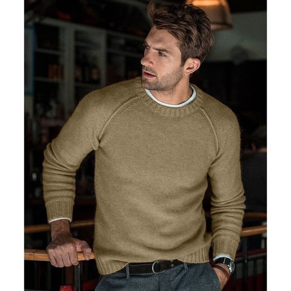 Jürgen | Herren Frühling Rundhals Strickpullover - Elle Zürich