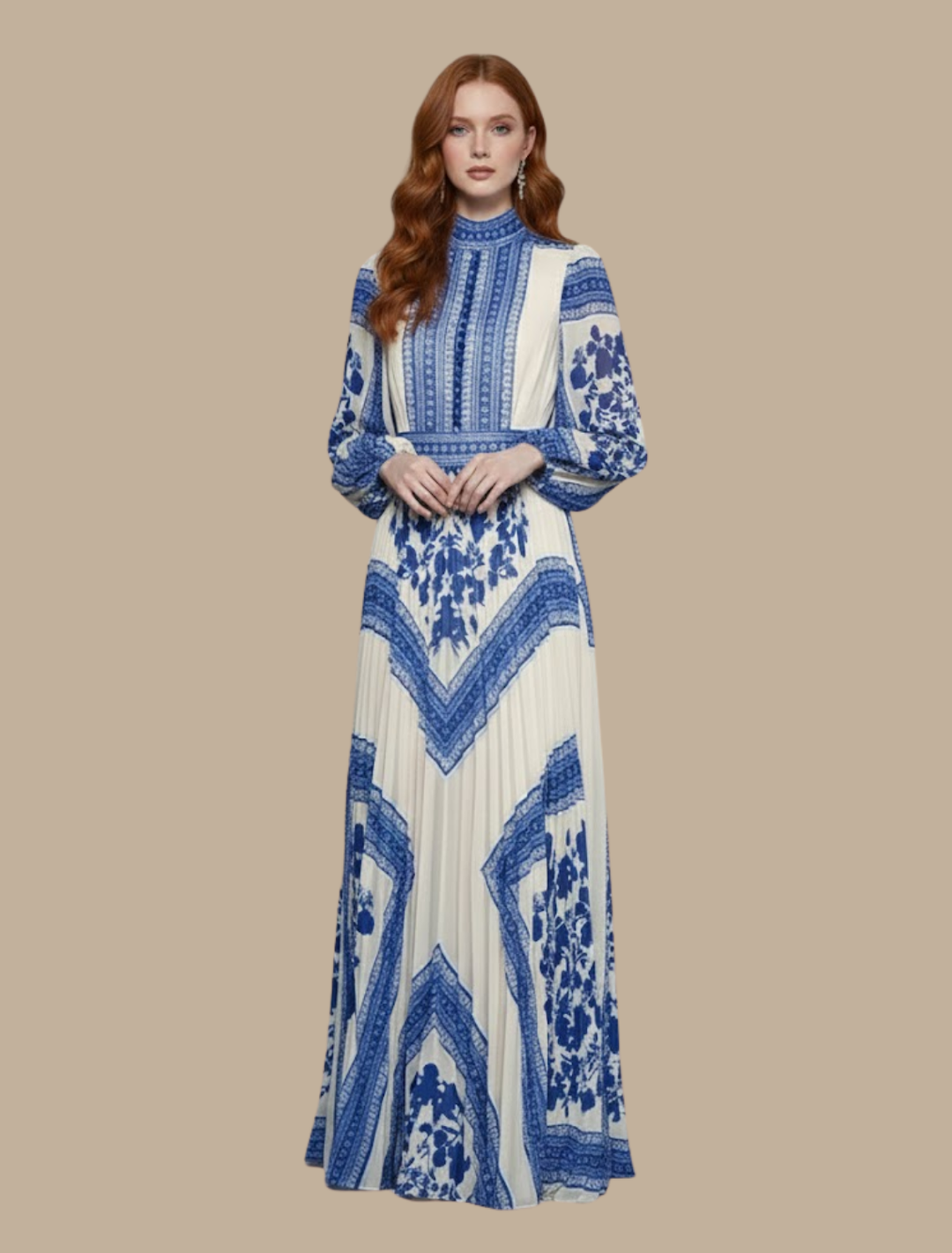 Kaitlyn | Women’s Pleated Maxi Evening Dress Gown - Elle Zürich