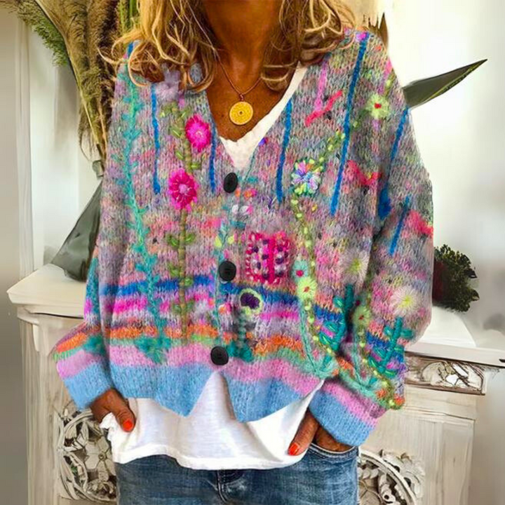 Hannah | Kuscheliger farbenfroher Pullover - Elle Zürich