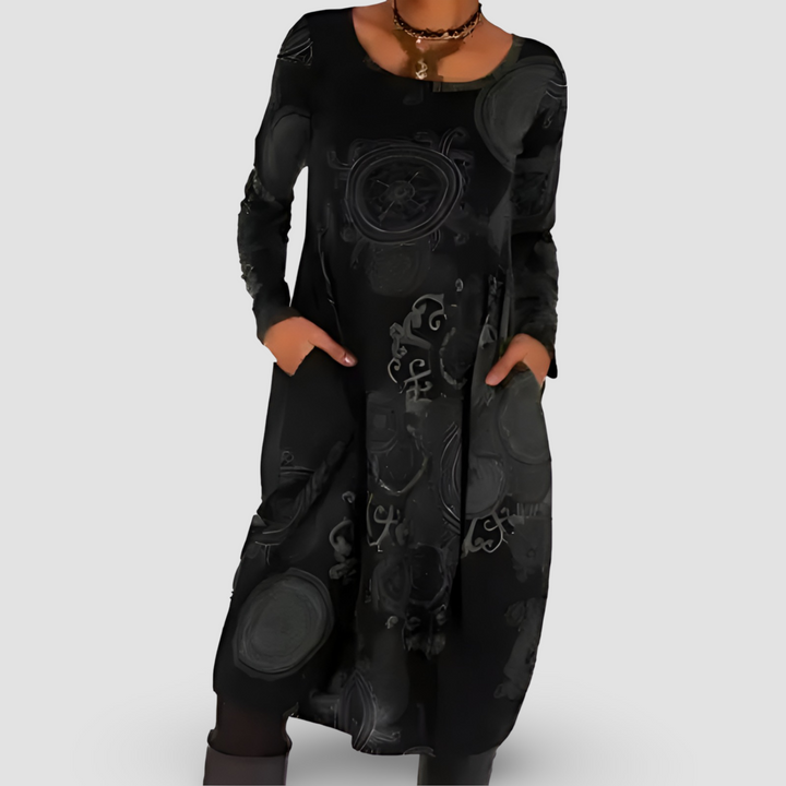 Rita | Stilvolles Kleid mit lockerem Sitz und Print - Elle Zürich