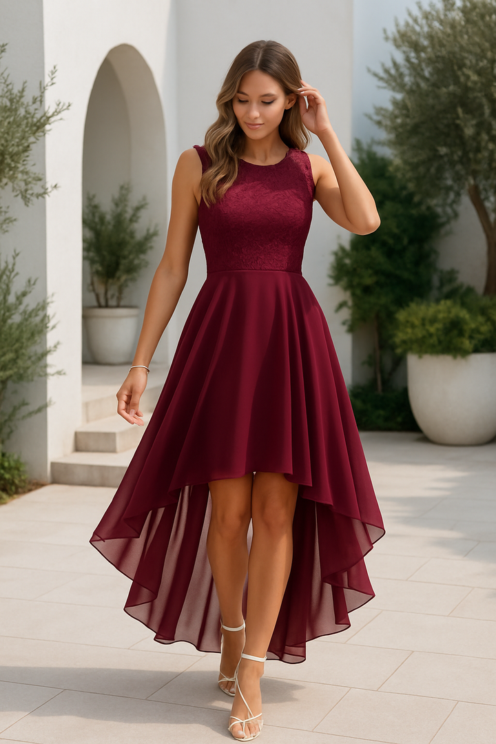 Alexis | Women Wedding Guest High Low Dress - Elle Zürich