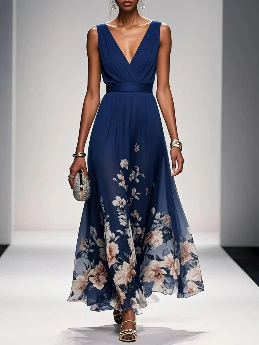 Fiona | Women Floral Print Wedding Guest Dress - Elle Zürich