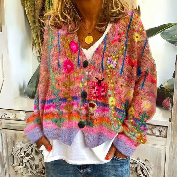 Hannah | Kuscheliger farbenfroher Pullover - Elle Zürich