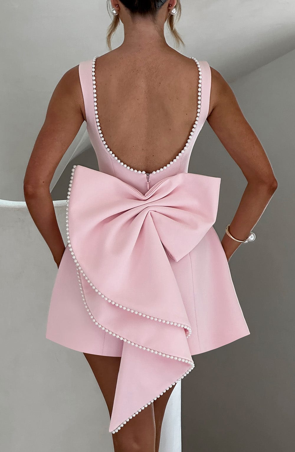 Amber | Women Wedding Guest Structured Mini Dress - Elle Zürich