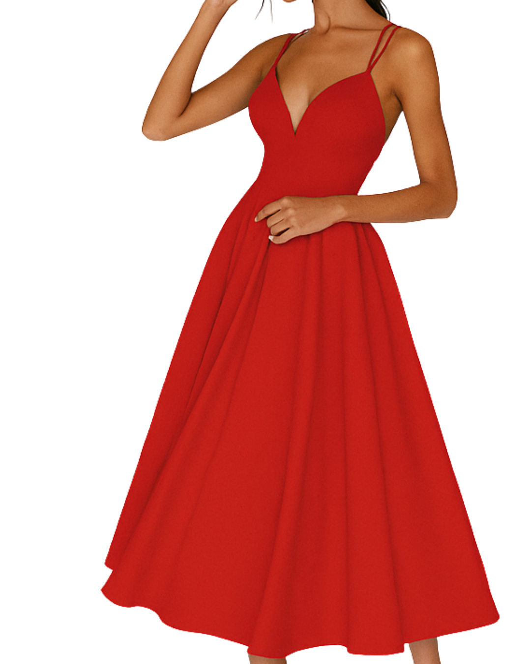 Bella | Women Wedding Guest Strappy Midi Dress - Elle Zürich