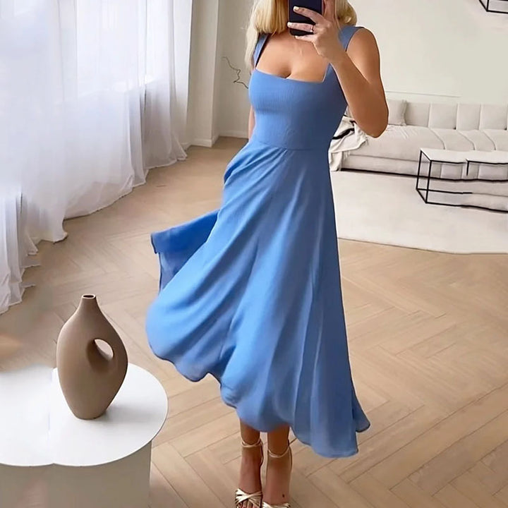 Blair | Women Wedding Guest Square Midi Dress - Elle Zürich