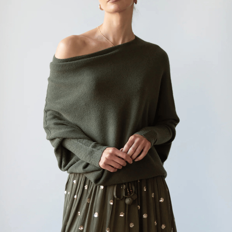 Karin | Eleganter Damenpullover mit Off-Shoulder-Stil - Elle Zürich
