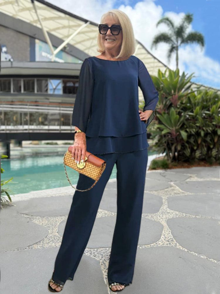 Carmen | Damen Elegantes zweiteiliges Hosen-Set - Elle Zürich