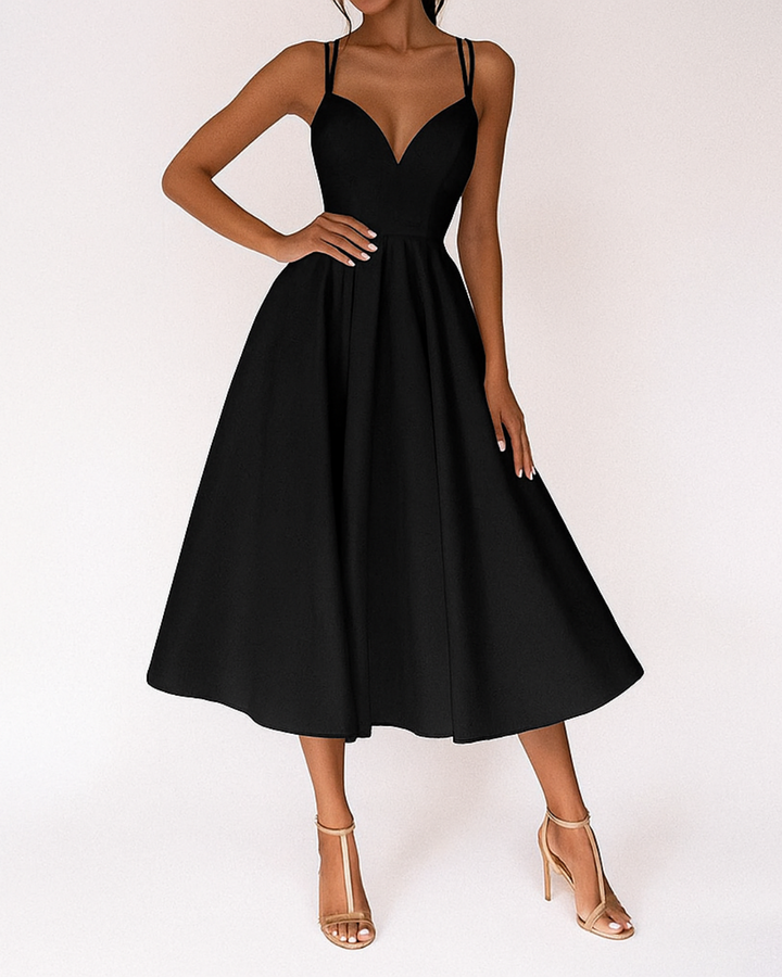 Bella | Women Wedding Guest Strappy Midi Dress - Elle Zürich