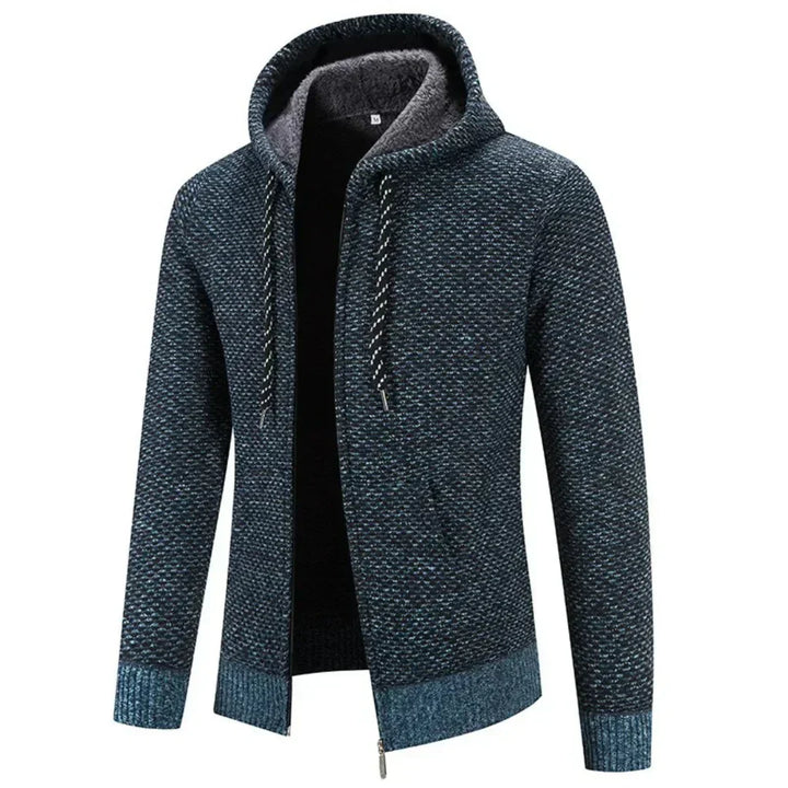 Lucas | Herren Winter Strick Zip-Hoodie Jacke - Elle Zürich