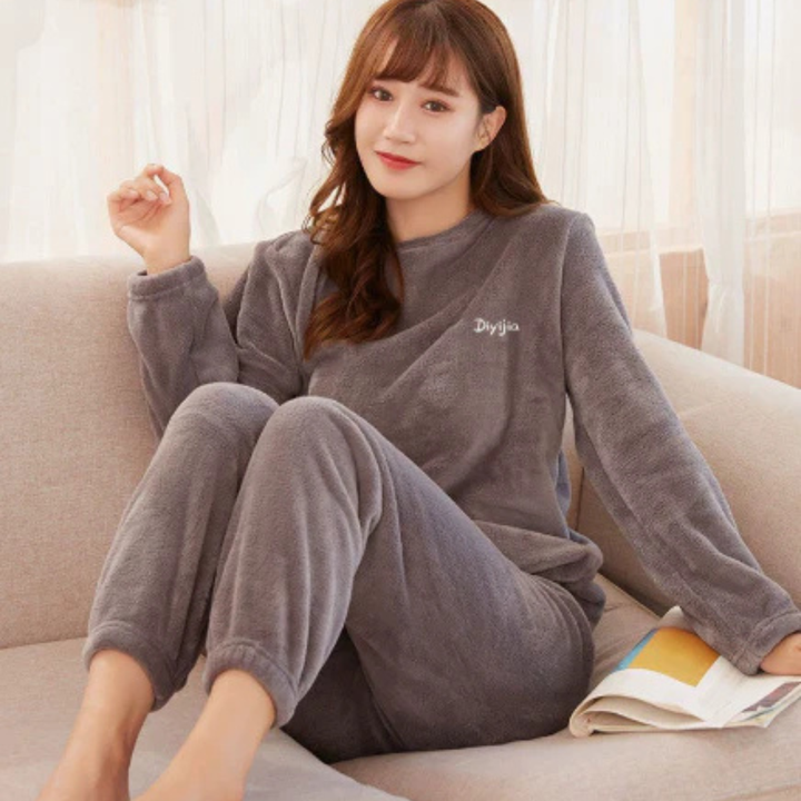 Hanna | Damen Fleece Zweiteiliges Loungewear Set - Elle Zürich