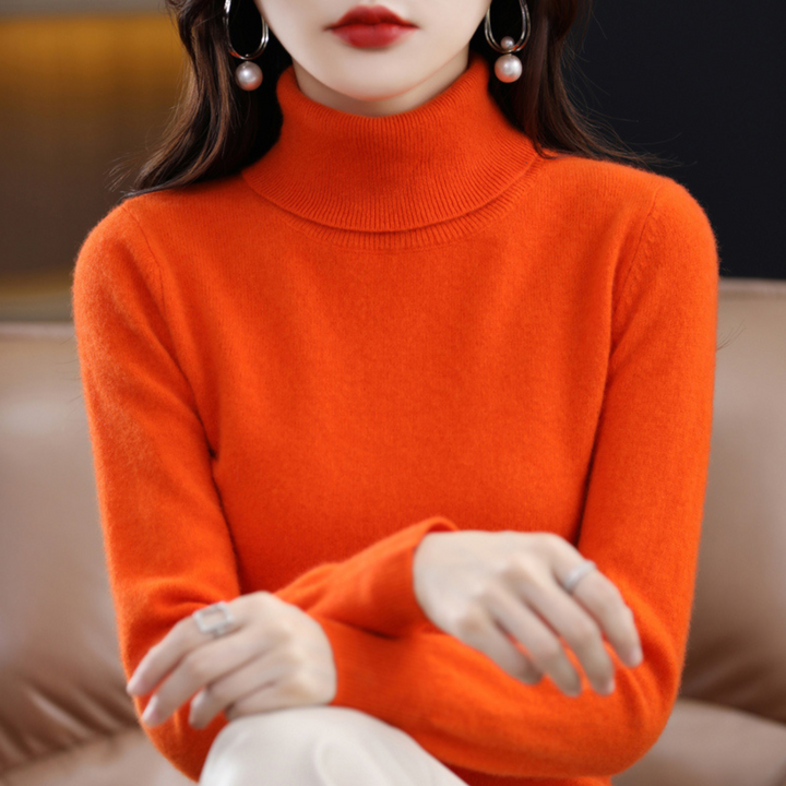 Michelle | Women’s Winter Classic Turtleneck Knit Sweater - Elle Zürich