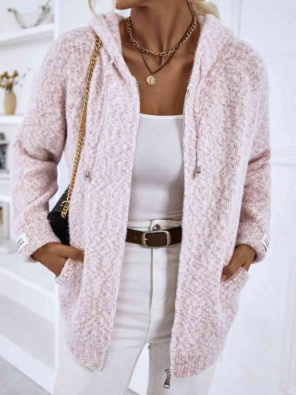 Melanie | Damen Winter-Cardigan mit Reißverschluss - Elle Zürich
