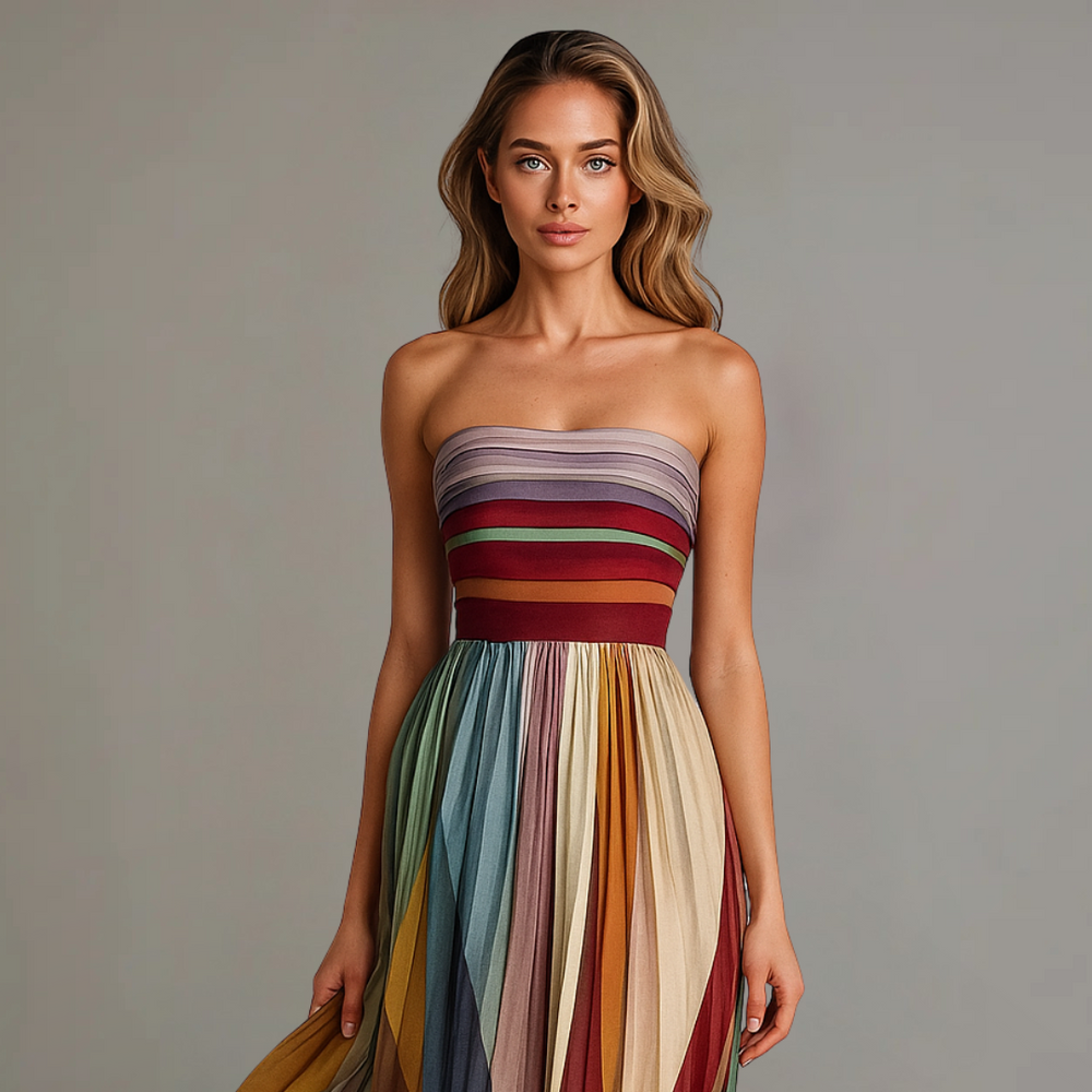 Beatrice | Damen Schickes Festliches Glamour Maxikleid - Elle Zürich