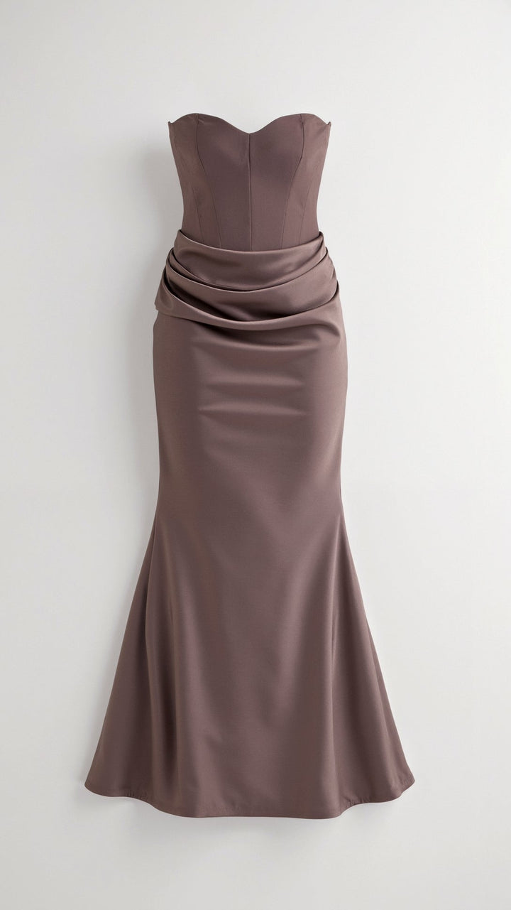 Yvonne | Damen Säulen Maxi Kleid für Hochzeitsgäste - Elle Zürich