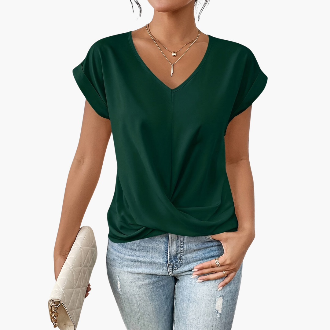Nadine | Lässiges T-Shirt für Damen mit Herz-Ausschnitt - Elle Zürich