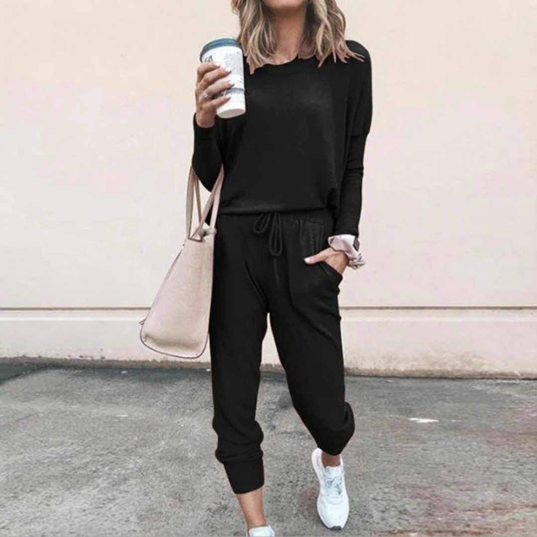 Natalie | Damen Zweiteiliges Lässiges Jogger Lounge Set - Elle Zürich