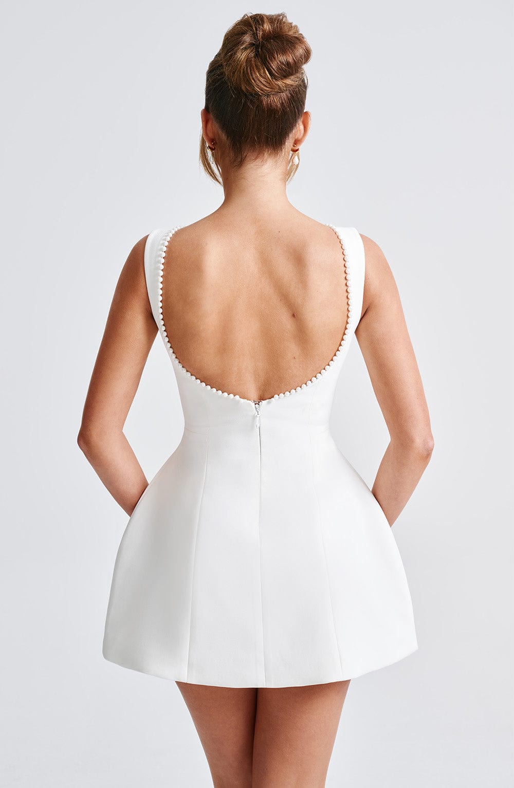 Amber | Women Wedding Guest Structured Mini Dress - Elle Zürich