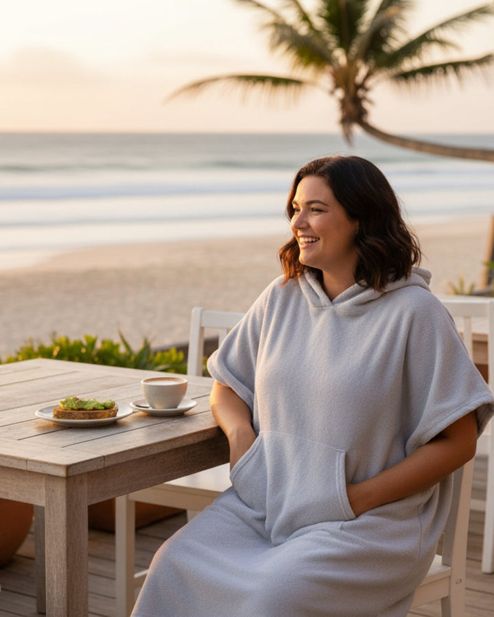 Stefanie | Damen Sommer Strand Poncho Kleid - Elle Zürich