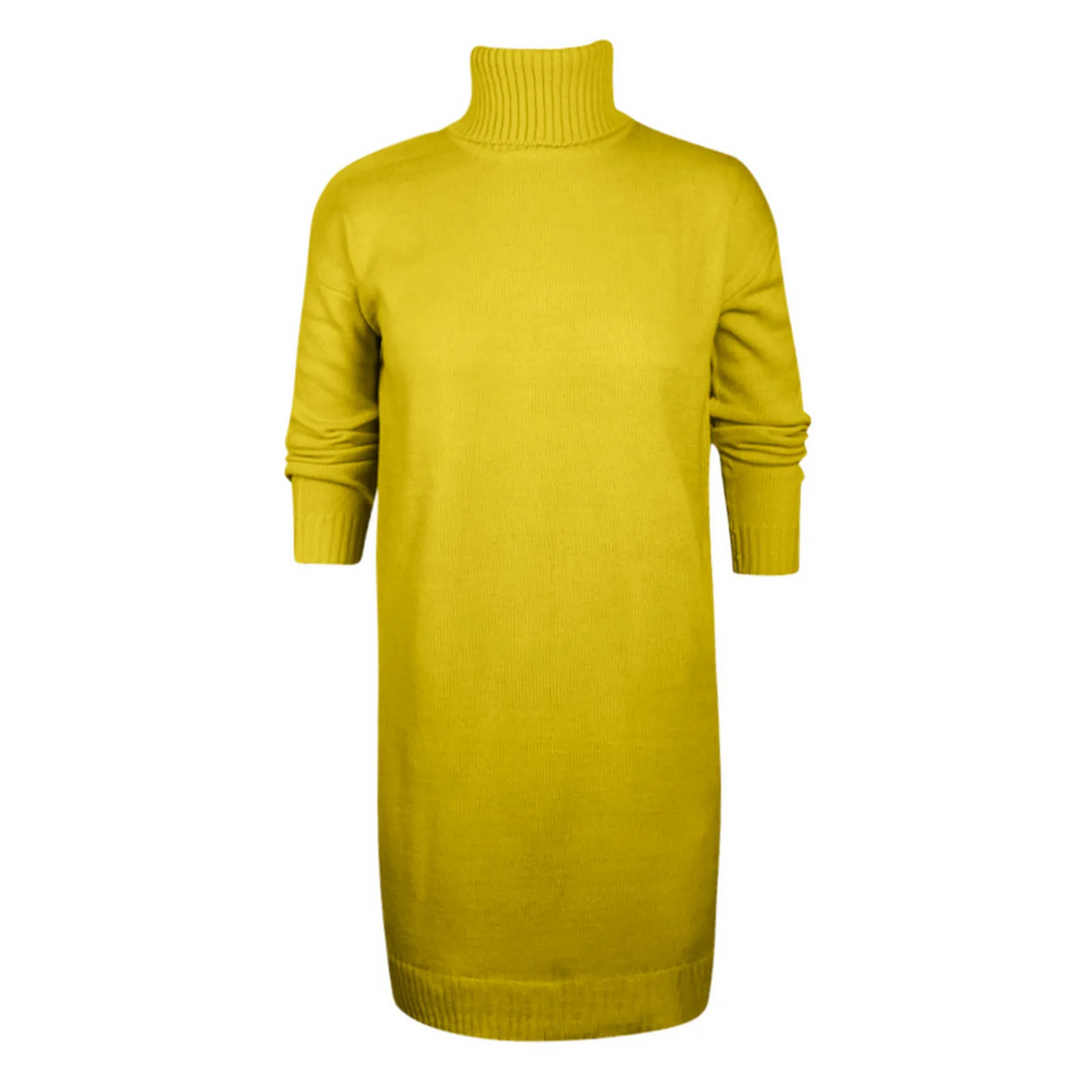 Annika | Damen Winter-Strickkleid mit Rollkragen - Elle Zürich