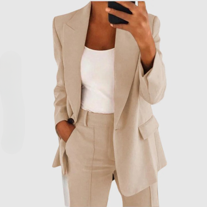Edith | Damen Elegantes Blazer und Hose Set - Elle Zürich