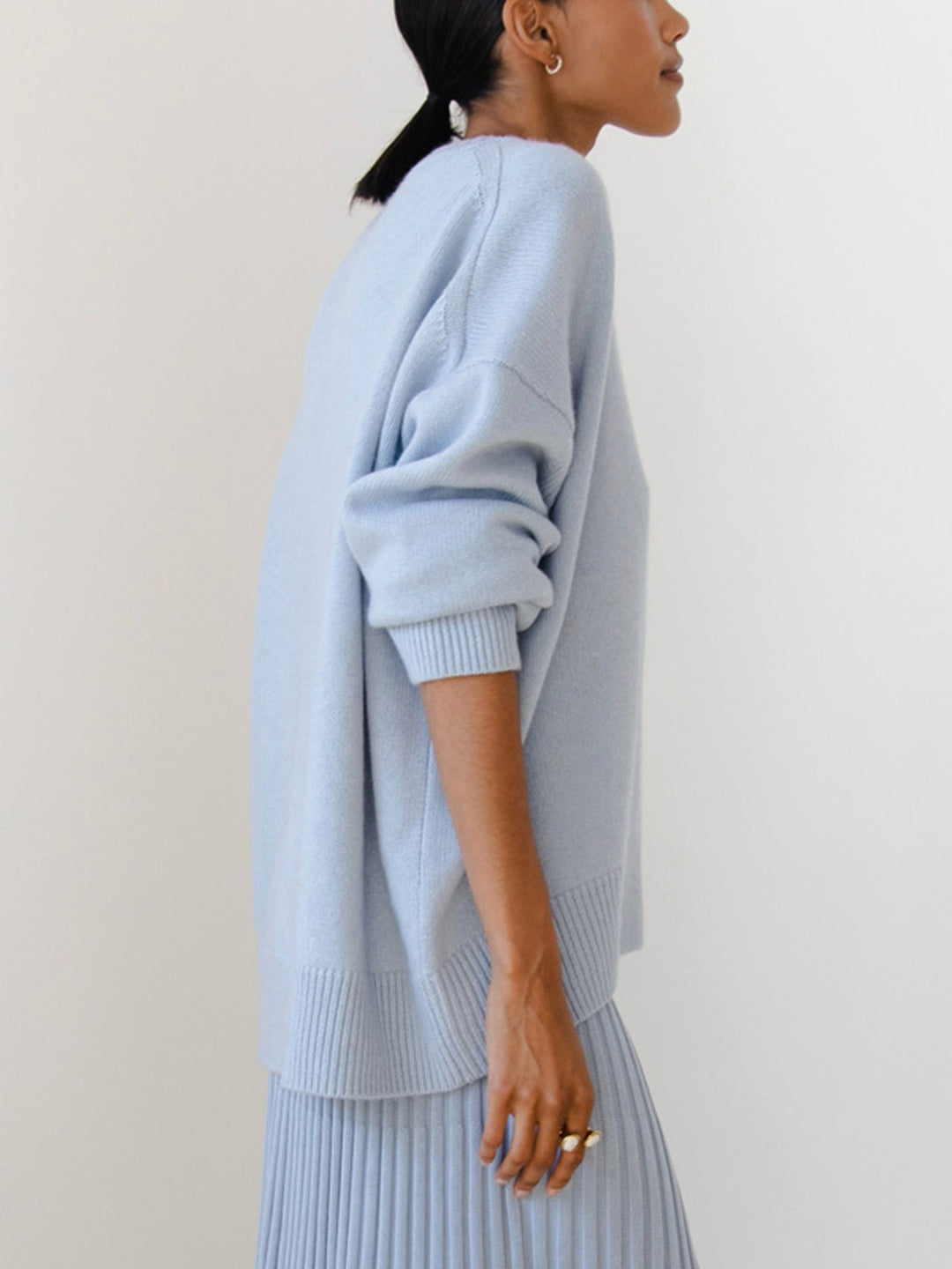 Megan | Women’s Winter Oversized Knit Pullover Sweater - Elle Zürich