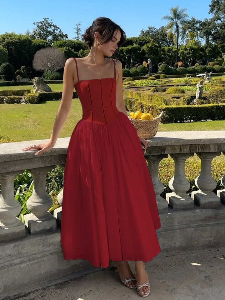 Caroline | Women Wedding Guest Corset Midi Dress - Elle Zürich