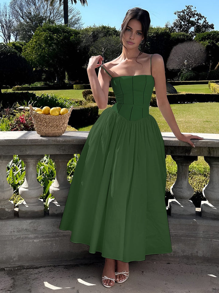 Caroline | Women Wedding Guest Corset Midi Dress - Elle Zürich