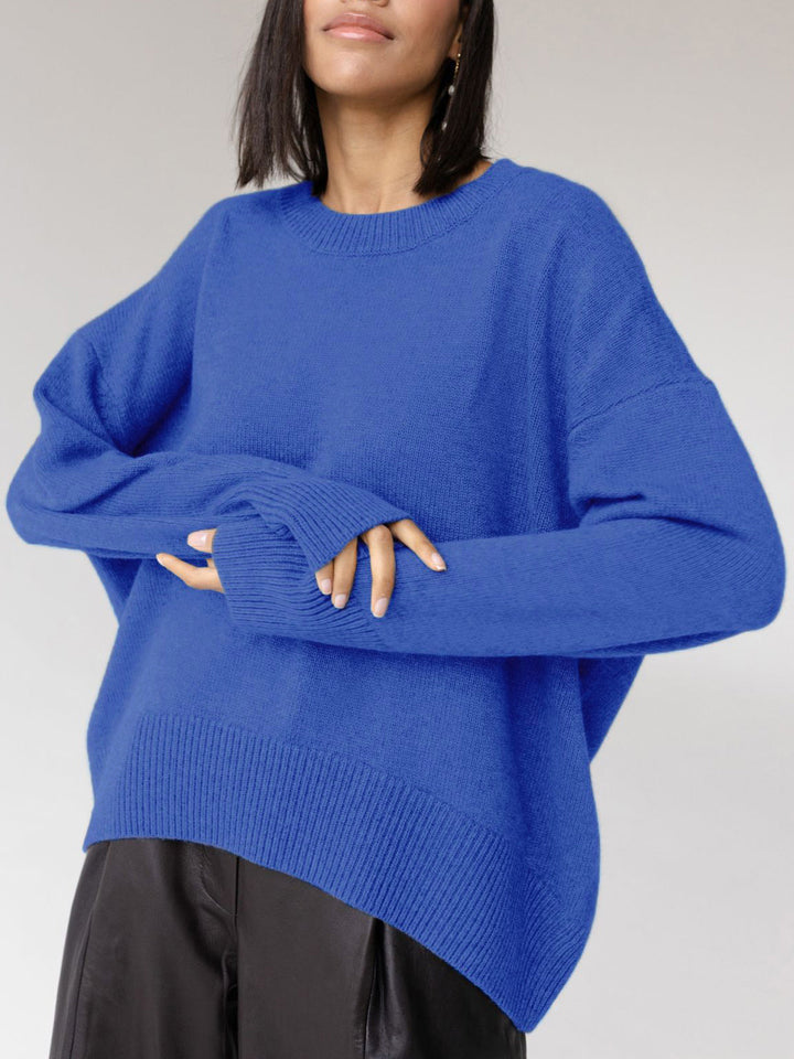 Megan | Women’s Winter Oversized Knit Pullover Sweater - Elle Zürich