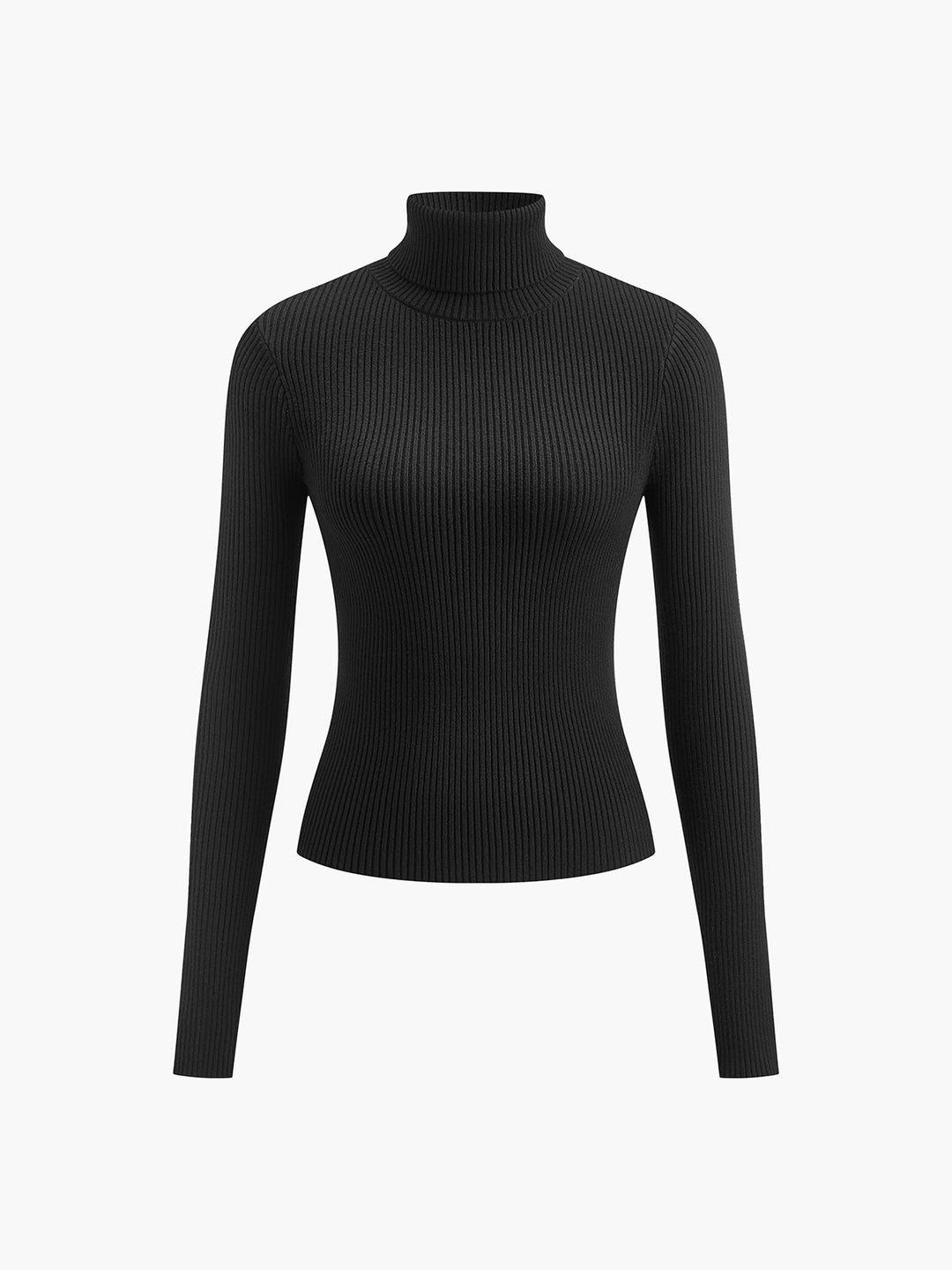 Jana | Damen Frühlings Stilvoller Gerippter Rollkragenpullover - Elle Zürich
