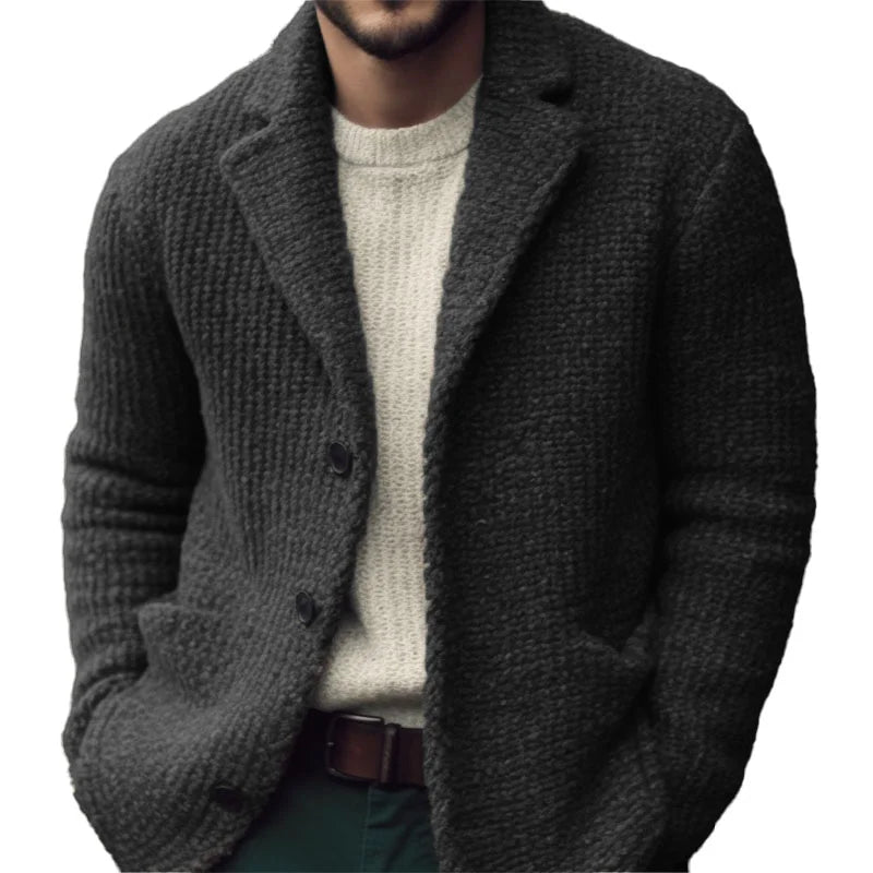 Yannick | Herren Winter Strickcardigan in Regulärer Passform - Elle Zürich