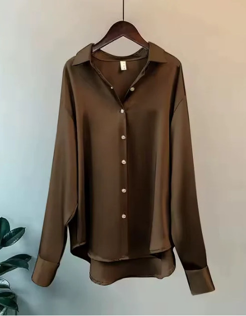 Sabine | Damen Klassische Elegante Button-Down Bluse - Elle Zürich