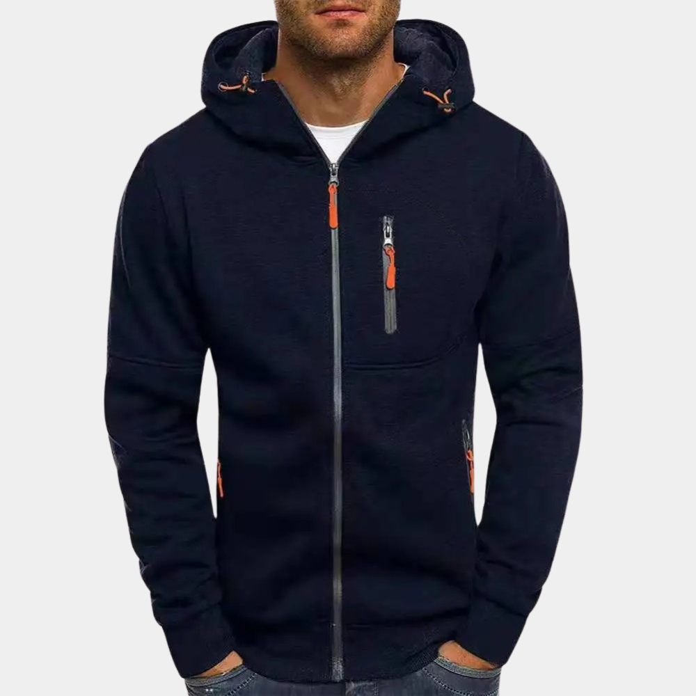 Karl | Lässiger Herren-Hoodie mit Reißverschluss - Elle Zürich