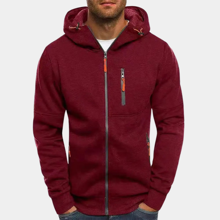 Karl | Lässiger Herren-Hoodie mit Reißverschluss - Elle Zürich