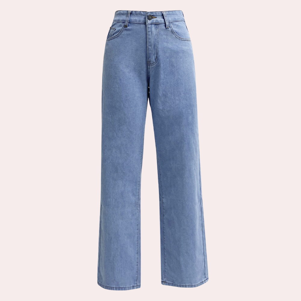 Lara | Damen Hochtaillierte Jeans mit weitem Bein - Elle Zürich