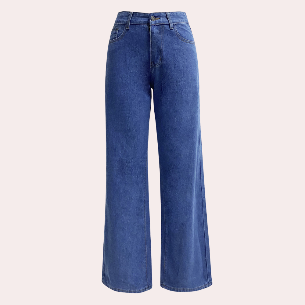 Lara | Damen Hochtaillierte Jeans mit weitem Bein - Elle Zürich